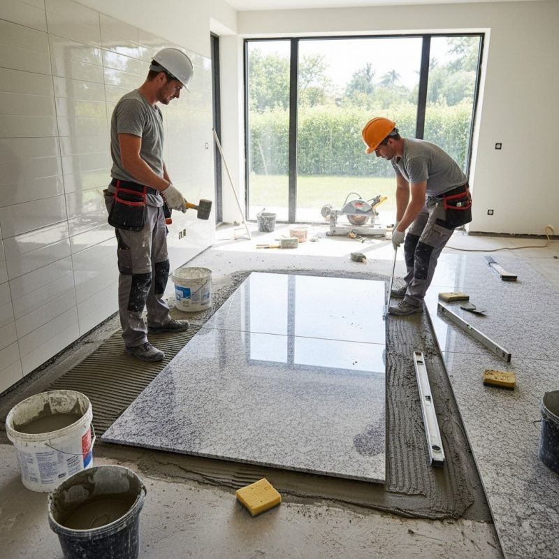 Granite Tile Installation detail